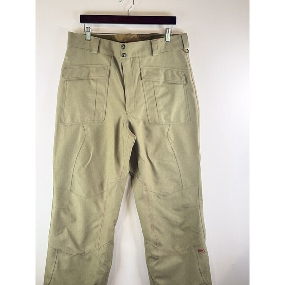 Rossignol Gore Tex Womens Ski Pants Brown Ankle Zip Waterproof Snowboard Large - Picture 6 of 12